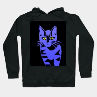 Curious Cat at Night Hoodie